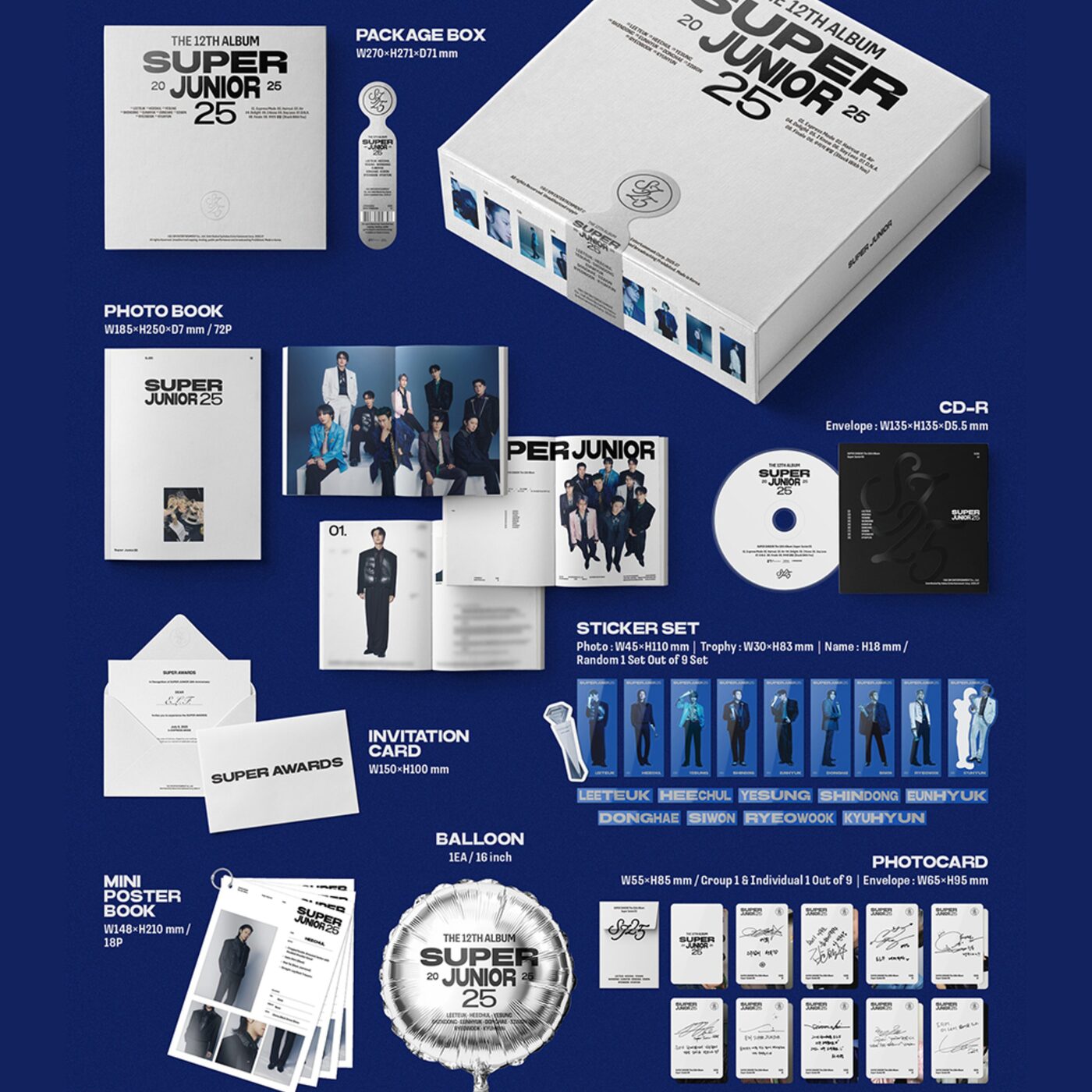 SUPER JUNIOR - The 12th Album [Super Junior25] (25 Ver.) - Music